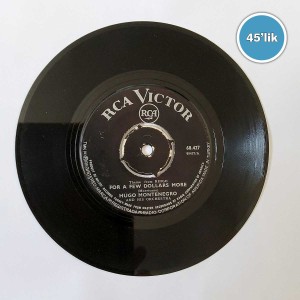 HUGO MONTENEGRO - For A Few Dollars More - Theme From The Fox - 45lik Plak