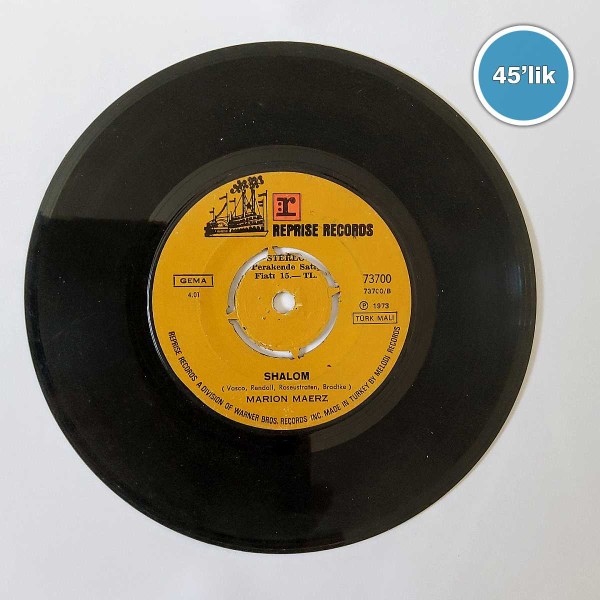 MARION MAERZ – Chiribim Chiribom – Shalom – 45lik Plak - Sahhaf.Net