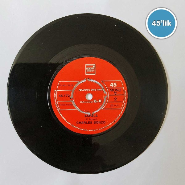 CHARLES BONZO - Allah Allah Yababa - Aspala - 45lik Plak 55 CHARLES BONZO – Allah Allah Yababa – Aspala – 45lik Plak