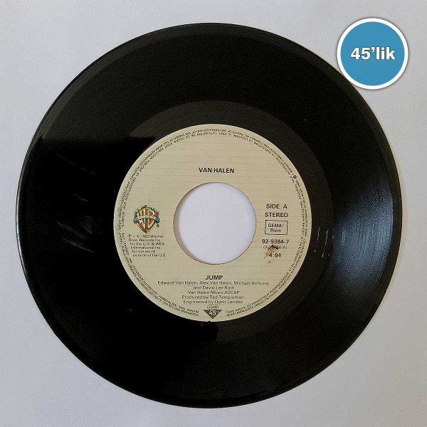 VAN HALLEN – Jump – House Of Pain – 45lik Plak - Sahhaf.Net