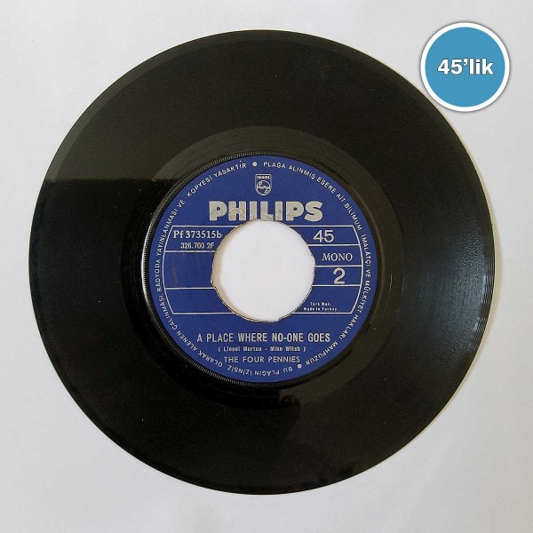 THE FOUR PENNIES – The Way Of Love – A Place Where No One Goes – 45lik Plak - Sahhaf.Net