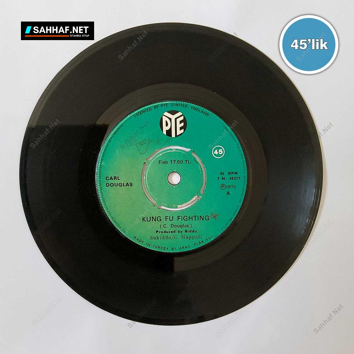 CARL DOUGLES - Kung Fu Fighting - Gamblin Man - 45lik Plak 1 CARL DOUGLES - Kung Fu Fighting - Gamblin Man - 45lik Plak