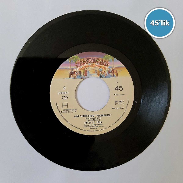 IRENE CARA - Flashdance - What A Feeling - Love Theme From Flashdance - 45lik Plak 52 IRENE CARA – Flashdance – What A Feeling – Love Theme From Flashdance – 45lik Plak