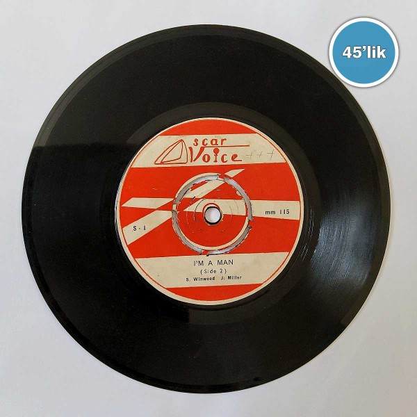 S WINWOOD J MILLER - I Am A Man - 45lik Plak 59 S WINWOOD J MILLER – I Am A Man – 45lik Plak