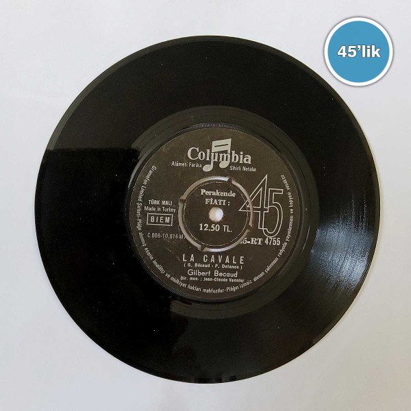 GILBERT BECAUD – Silly Symphonie – La Cavale – 45lik Plak - Sahhaf.Net