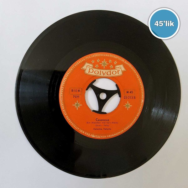 CATERINA VALENTE - Casanova - Fiesta Cubana - 45lik Plak 44 CATERINA VALENTE – Casanova – Fiesta Cubana – 45lik Plak