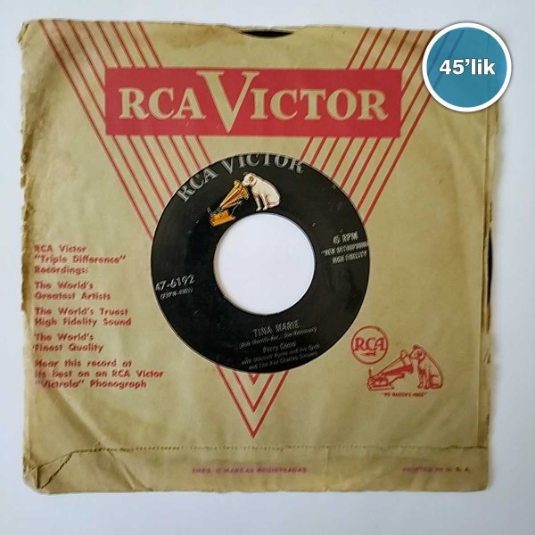 PERRY CAMO - Tina Marie - Fooled - 45lik Plak 56 PERRY CAMO – Tina Marie – Fooled – 45lik Plak