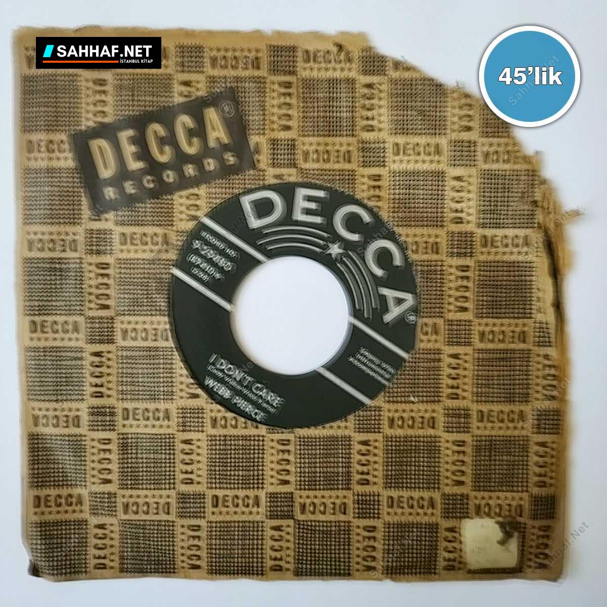 WEBB PIERCE - Your Good For Nothing Heart - I Dont Care - 45lik Plak 1 WEBB PIERCE - Your Good For Nothing Heart - I Dont Care - 45lik Plak