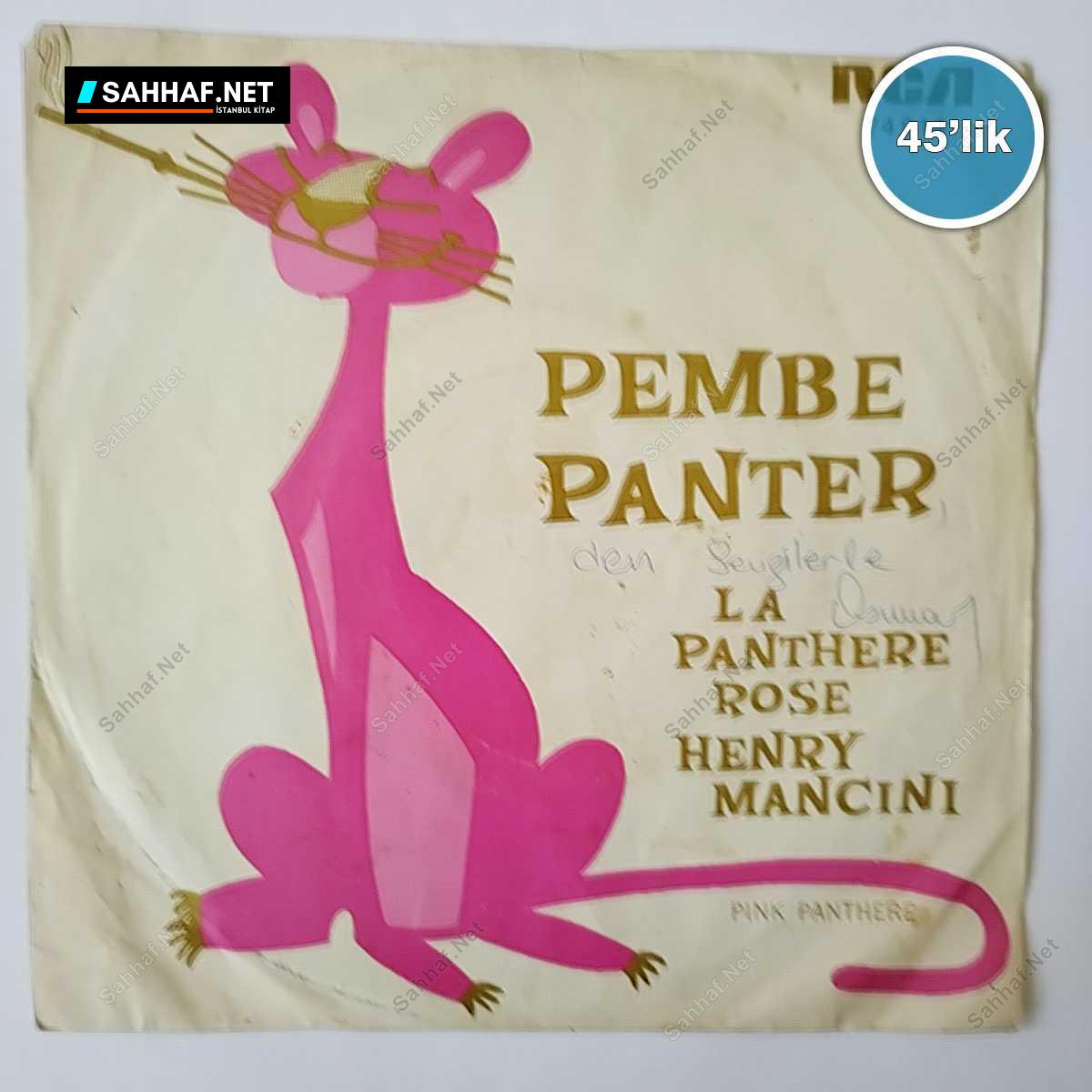 PEMBE PANTER - La Panthere Rose Henry Mancini - 45lik Plak 1 PEMBE PANTER - La Panthere Rose Henry Mancini - 45lik Plak