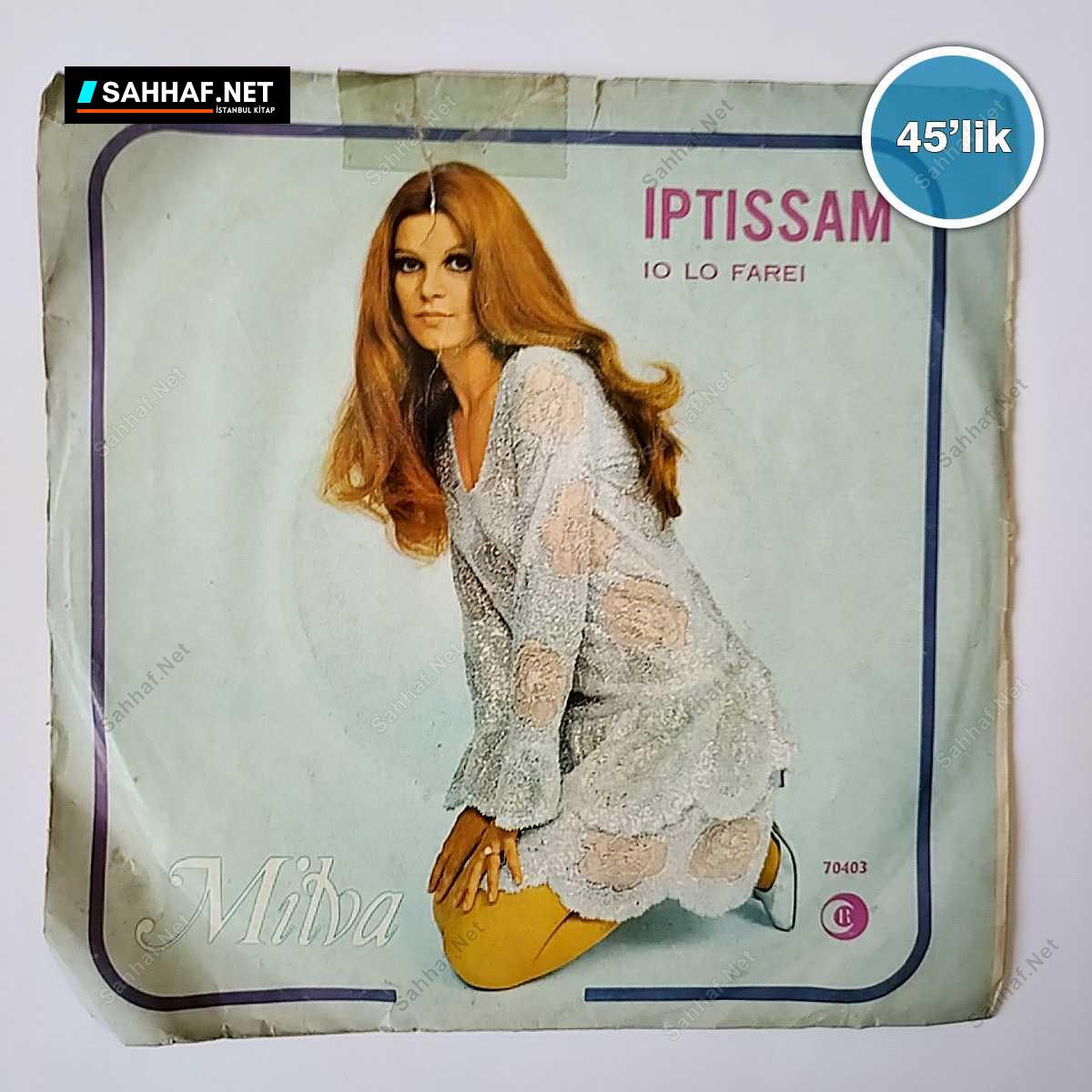 MILVA - Iptissam - Io Lo Rarei - 45lik Plak 1 MILVA - Iptissam - Io Lo Rarei - 45lik Plak