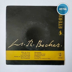 LA R BECHER - Altersgedicht - Glück Der Ferne - 45lik Plak
