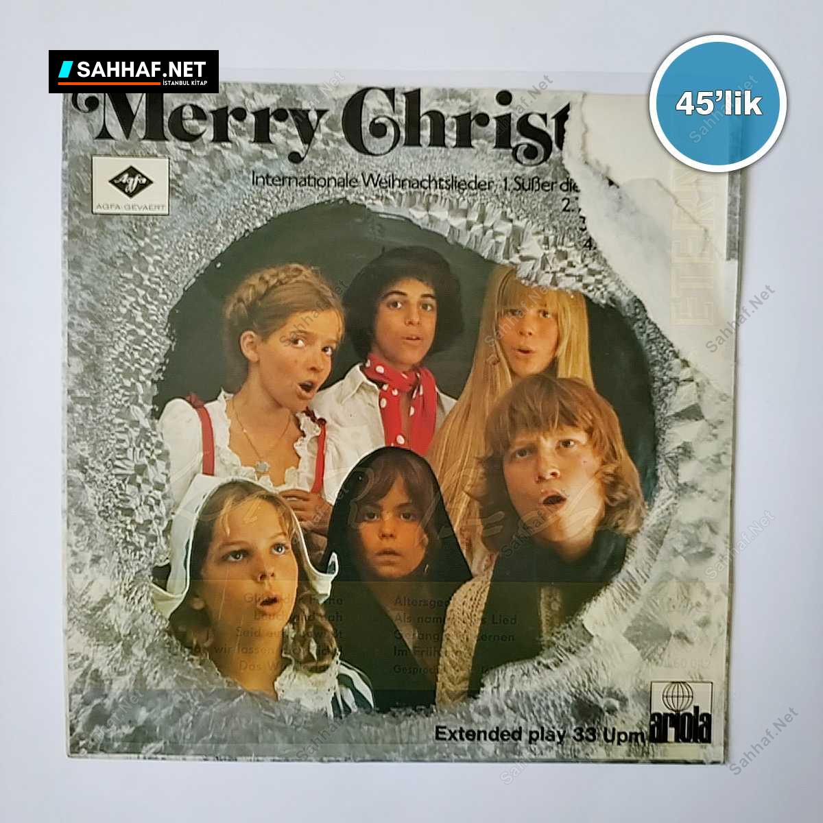 MERRY CHRISTMAS - Süber Die Glocken Nie Klingen - Tu Scendi Dalle Stelle - 45lik Plak 1 MERRY CHRISTMAS - Süber Die Glocken Nie Klingen - Tu Scendi Dalle Stelle - 45lik Plak