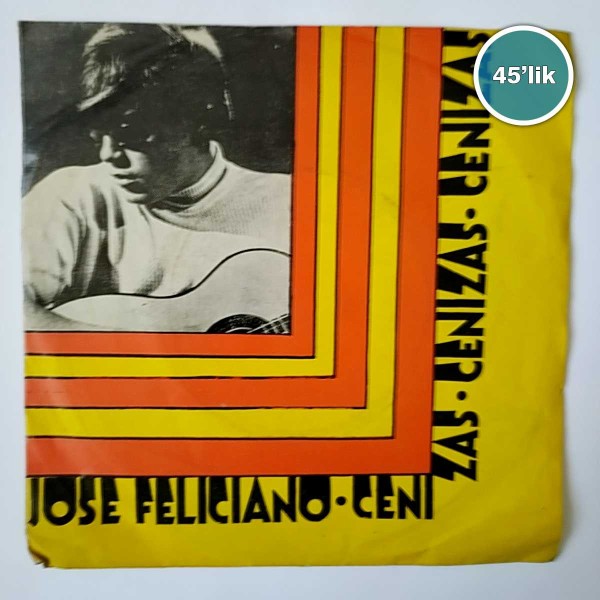 JOSE FELICIANO - Cenizas - Puedo Vivir Del Amor - 45lik Plak 56 JOSE FELICIANO – Cenizas – Puedo Vivir Del Amor – 45lik Plak