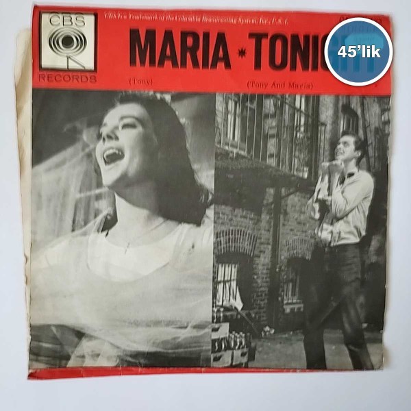 MARIA – Tonight – West Side Story – 45lik Plak - Sahhaf.Net