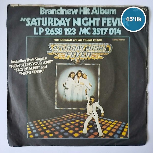 BEE GEES - Night Fever - Down The Road - 45lik Plak 57 BEE GEES – Night Fever – Down The Road – 45lik Plak