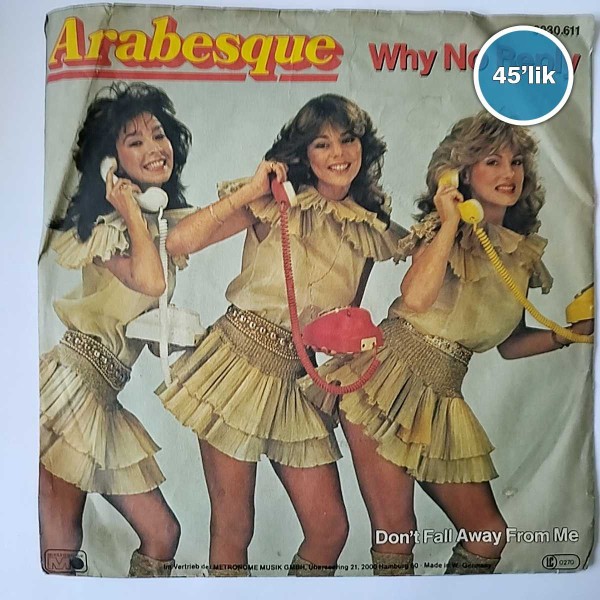 ARABESQUE - Why No Reply - 45lik Plak 53 ARABESQUE – Why No Reply – 45lik Plak