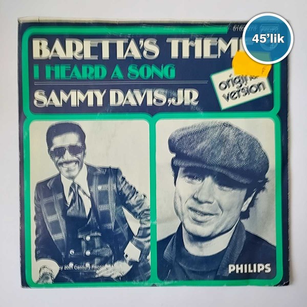 BARETTAS THEME - I Heard A Song - Sammy Davis Jr - 45lik Plak 53 BARETTAS THEME – I Heard A Song – Sammy Davis Jr – 45lik Plak