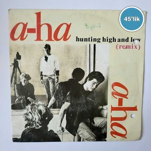 A-HA - Hunting High And Low - The Blue Sky - 45lik Plak