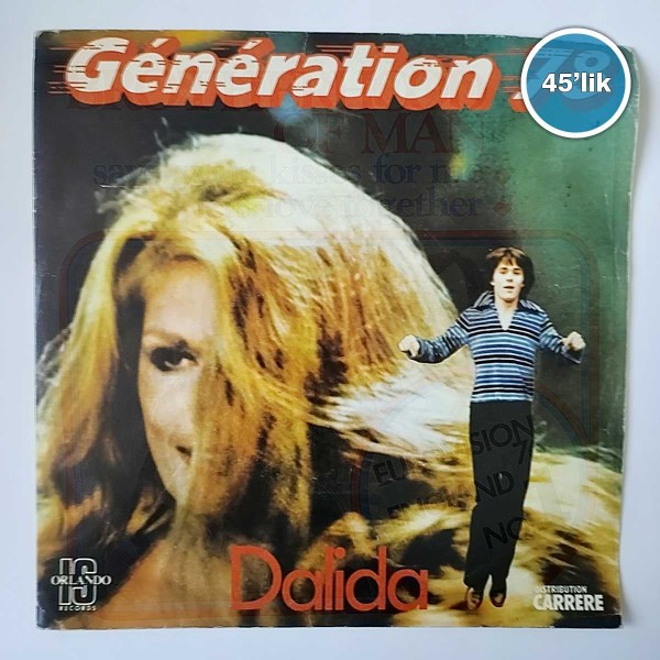 DALIDA - Generation 78 - 45lik Plak 58 DALIDA – Generation 78 – 45lik Plak