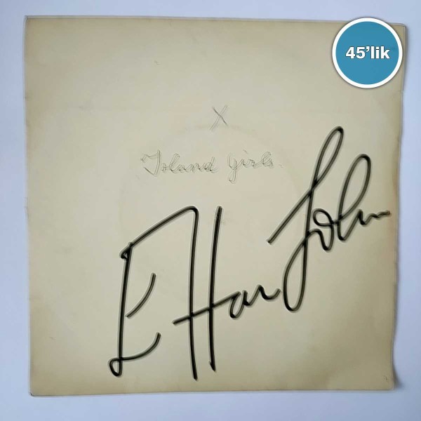 ELTON JOHN - Island Girl - Sugar On The Floor - 45lik Plak 44 ELTON JOHN – Island Girl – Sugar On The Floor – 45lik Plak