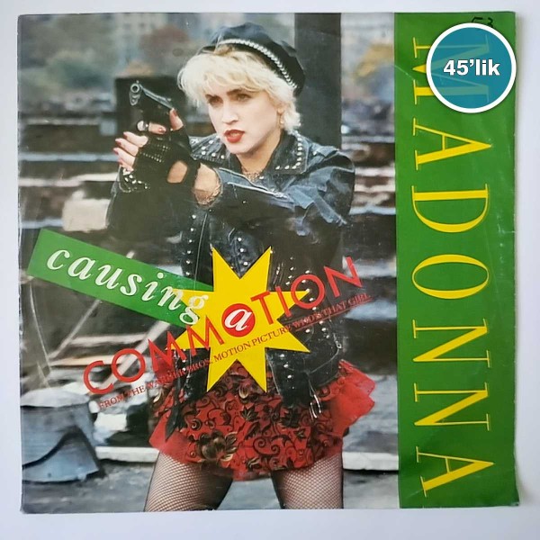 MADONNA - Causing A Commotion - Jimmy Jimmy - 45lik Plak 52 MADONNA – Causing A Commotion – Jimmy Jimmy – 45lik Plak