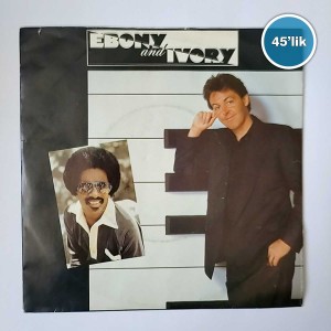 PAUL MCCARTNEY - Ebony And Ivory - Rainclouds - 45lik Plak
