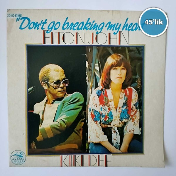 ELTON JOHN - Dont Go Breaking My Heart - Snow Queen - 45lik Plak 46 ELTON JOHN – Dont Go Breaking My Heart – Snow Queen – 45lik Plak