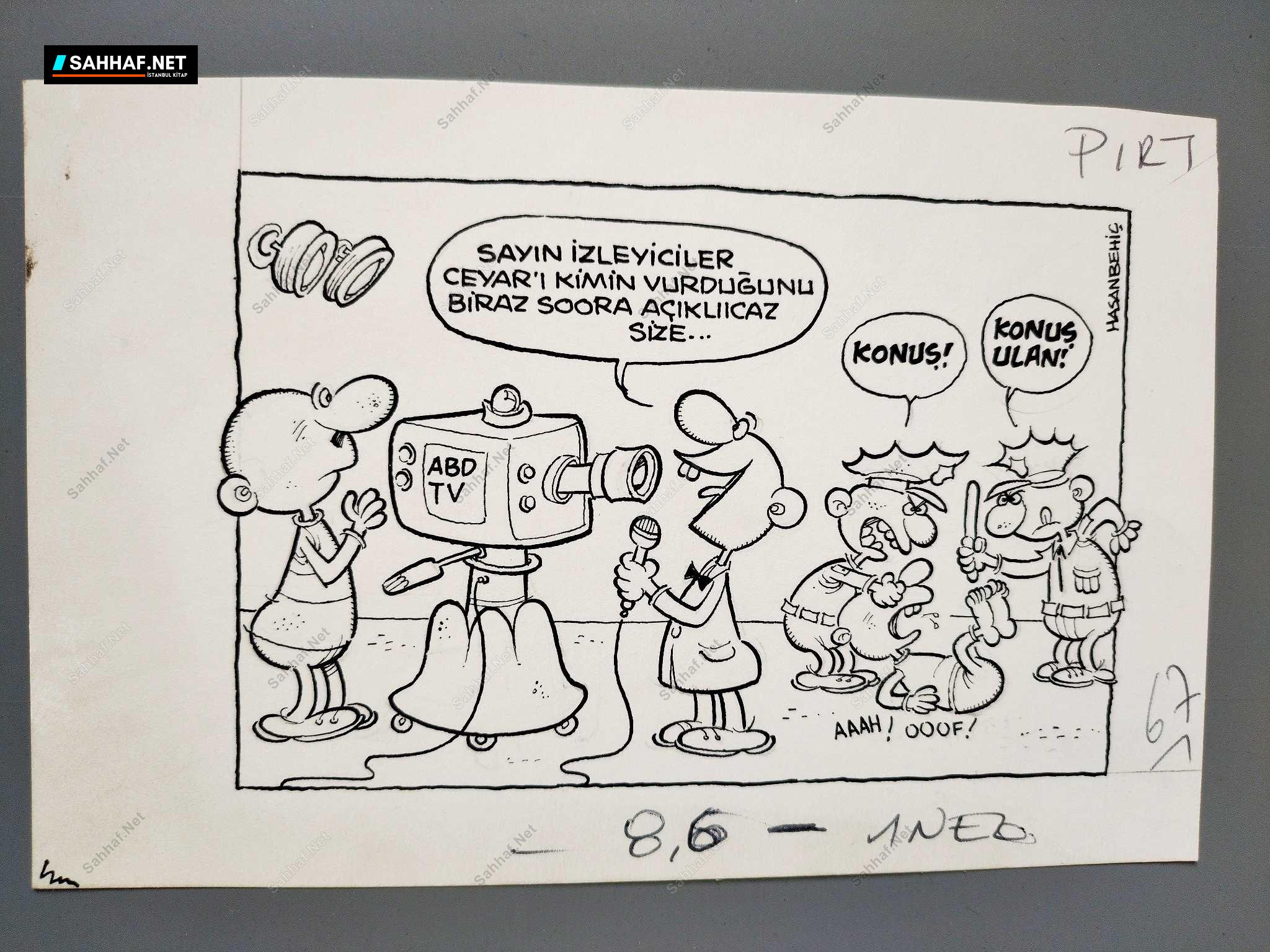 MEDYA KONULU ORİJİNAL KARİKATÜR 1 MEDYA KONULU ORİJİNAL KARİKATÜR