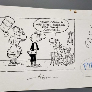 TERZİ KONULU ORİJİNAL KARİKATÜR