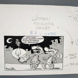 CEHALET KONULU ORİJİNAL KARİKATÜR