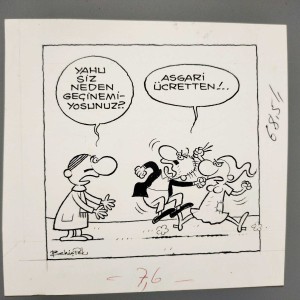 ASGARİ ÜCRET KONULU ORİJİNAL KARİKATÜR