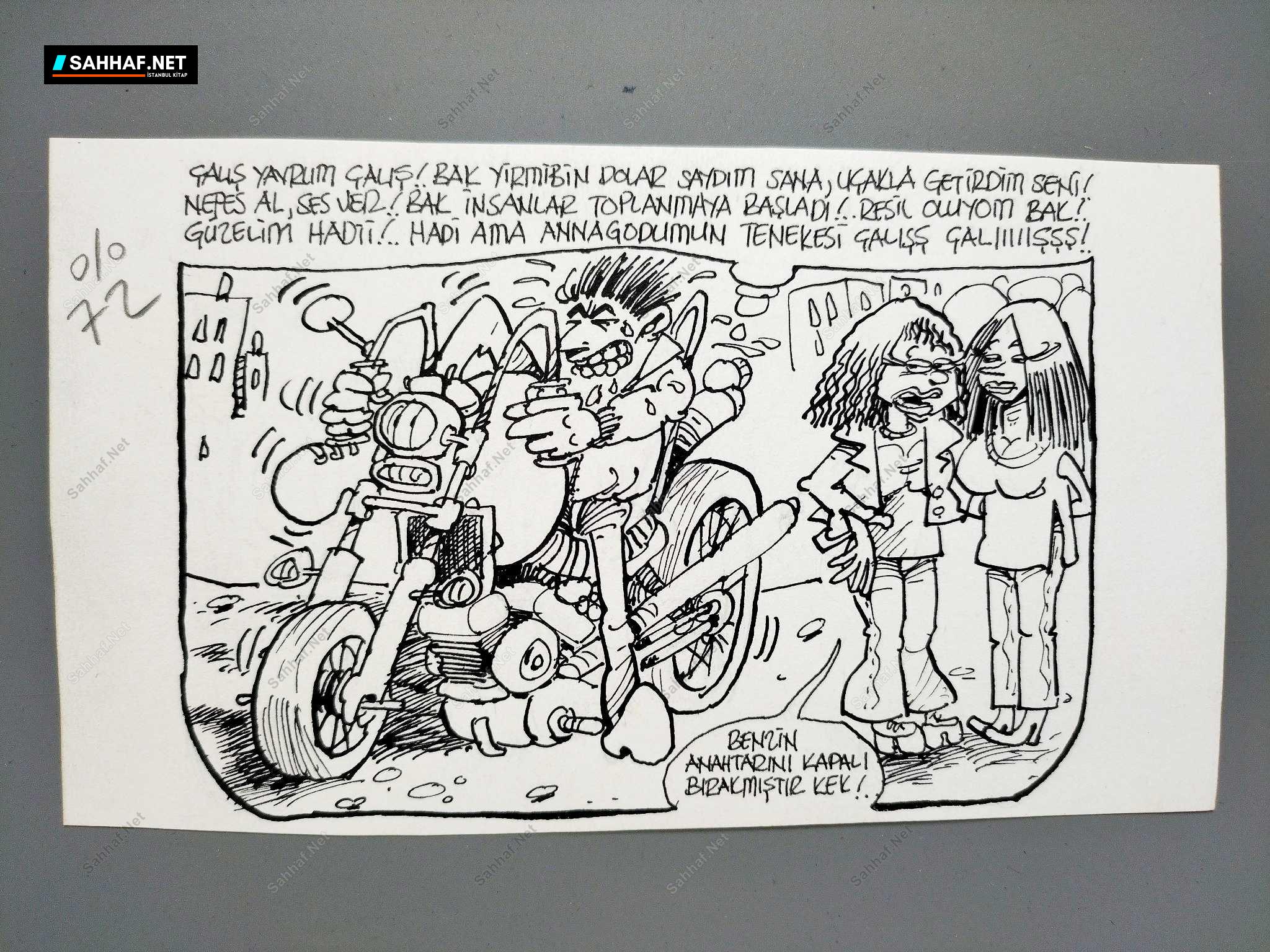 DALGINLIK KONULU ORİJİNAL KARİKATÜR 1 DALGINLIK KONULU ORİJİNAL KARİKATÜR