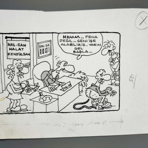İŞ HAYATI KONULU ORİJİNAL KARİKATÜR