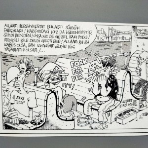 MAHCUBİYET KONULU ORİJİNAL KARİKATÜR