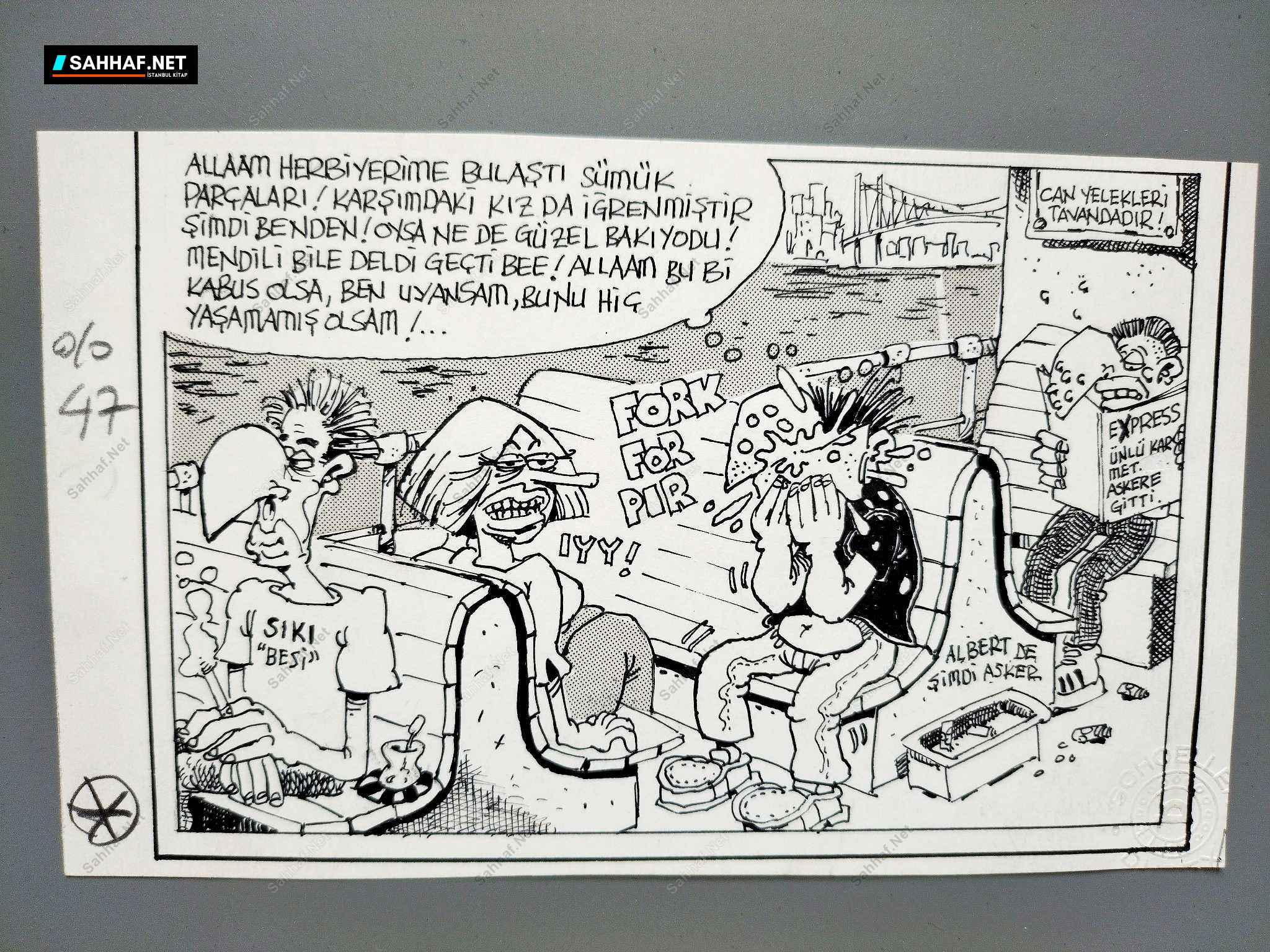 MAHCUBİYET KONULU ORİJİNAL KARİKATÜR 1 MAHCUBİYET KONULU ORİJİNAL KARİKATÜR