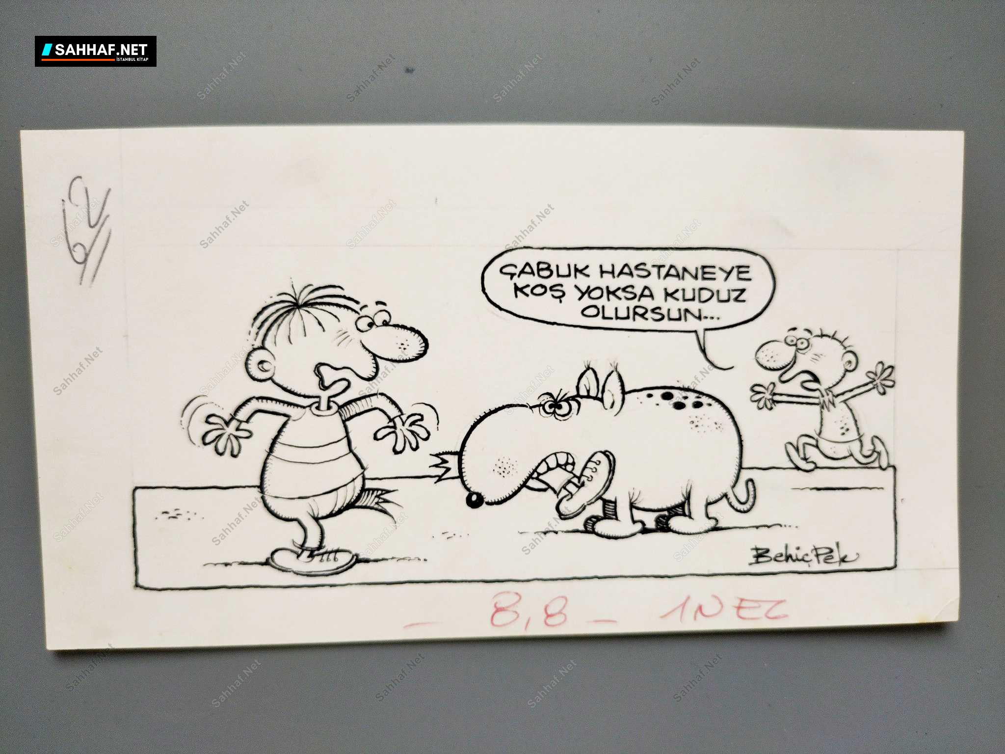 KÖPEK KONULU ORİJİNAL KARİKATÜR 1 KÖPEK KONULU ORİJİNAL KARİKATÜR