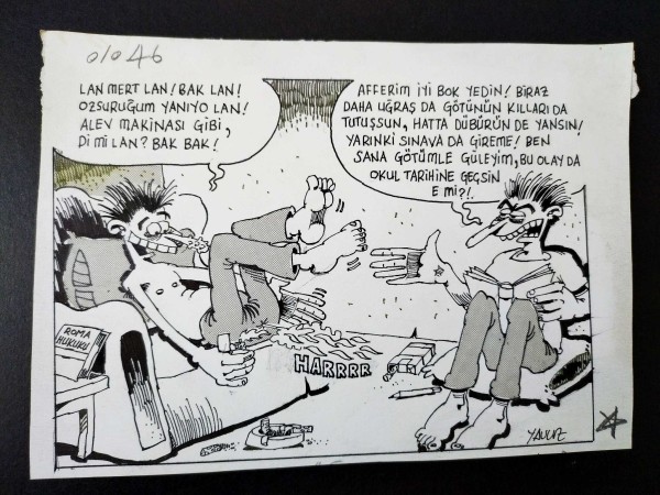 EĞİTİM KONULU ORİJİNAL KARİKATÜR