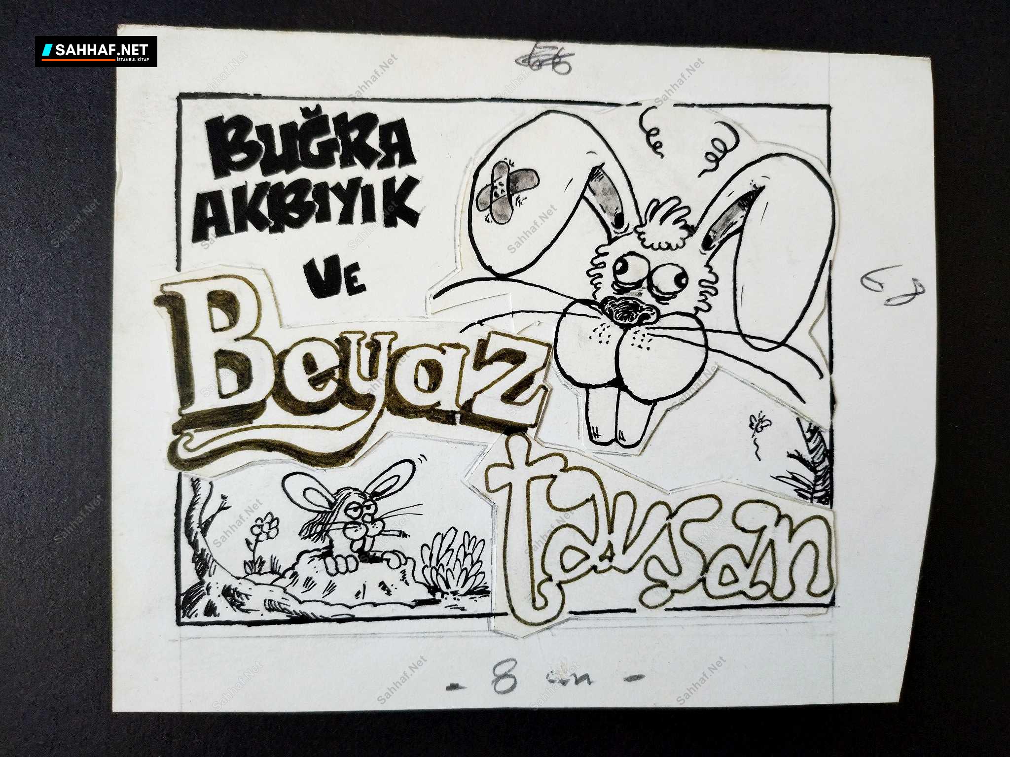 BEYAZ TAVŞAN KONULU ORİJİNAL KARİKATÜR 1 BEYAZ TAVŞAN KONULU ORİJİNAL KARİKATÜR