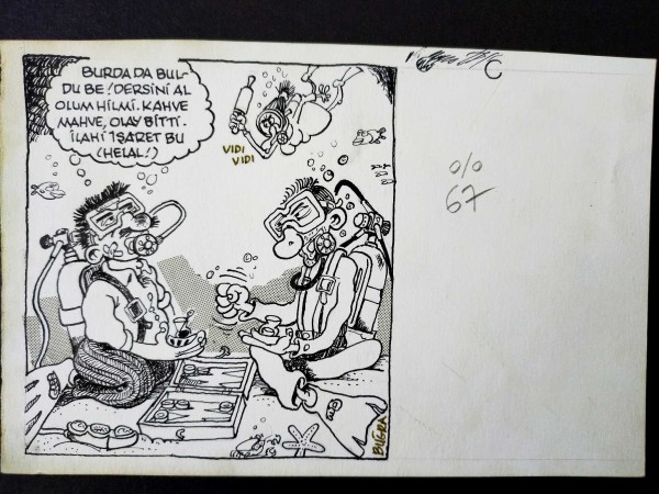OYUN KONULU ORİJİNAL KARİKATÜR 53 OYUN KONULU ORİJİNAL KARİKATÜR