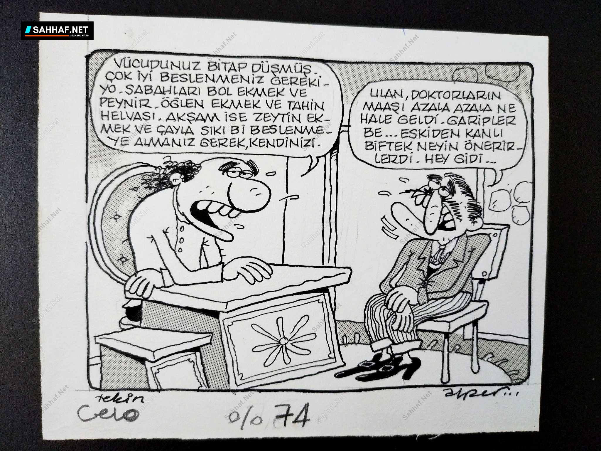 DOKTOR MAAŞLARI KONULU ORİJİNAL KARİKATÜR 1 DOKTOR MAAŞLARI KONULU ORİJİNAL KARİKATÜR