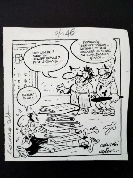 İŞKENCE KONULU ORİJİNAL KARİKATÜR 43 İŞKENCE KONULU ORİJİNAL KARİKATÜR