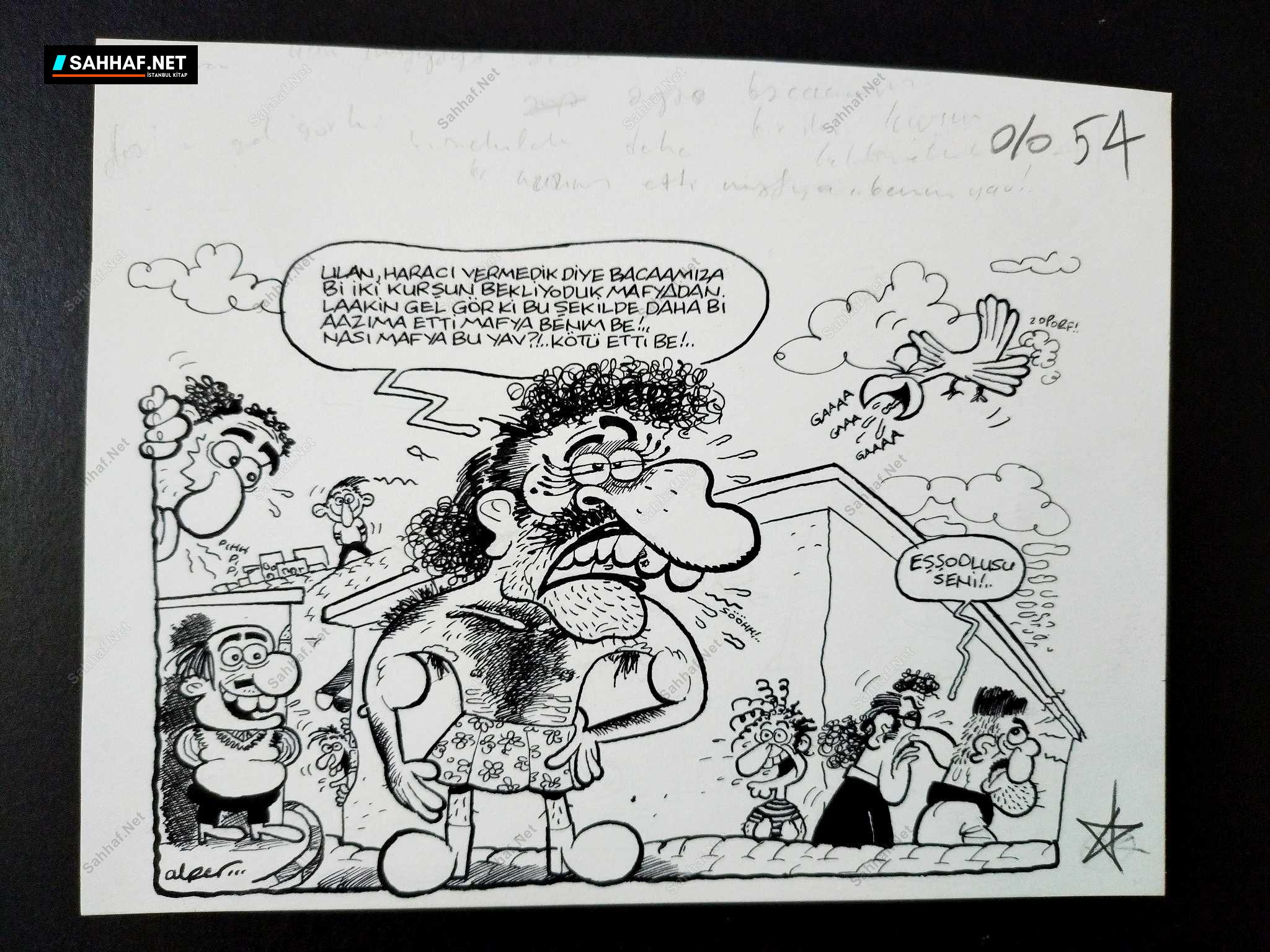 MAFYA KONULU ORİJİNAL KARİKATÜR 1 MAFYA KONULU ORİJİNAL KARİKATÜR