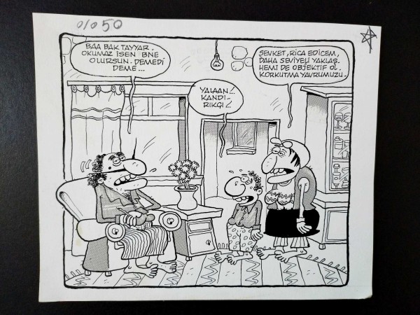 EĞİTİM KONULU ORİJİNAL KARİKATÜR 47 EĞİTİM KONULU ORİJİNAL KARİKATÜR