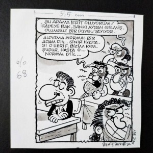 AYKIRI TİP KONULU ORİJİNAL KARİKATÜR