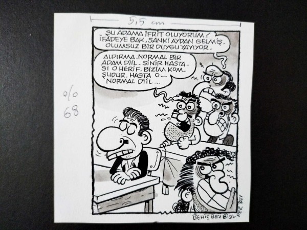 AYKIRI TİP KONULU ORİJİNAL KARİKATÜR