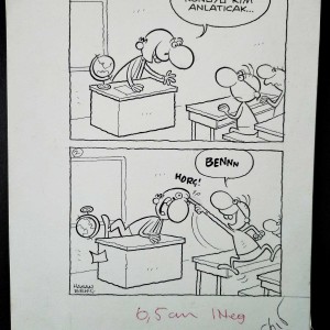 OKUL, EĞİTİM KONULU ORİJİNAL KARİKATÜR