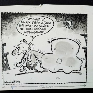 HIRSIZ KONULU ORİJİNAL KARİKATÜR