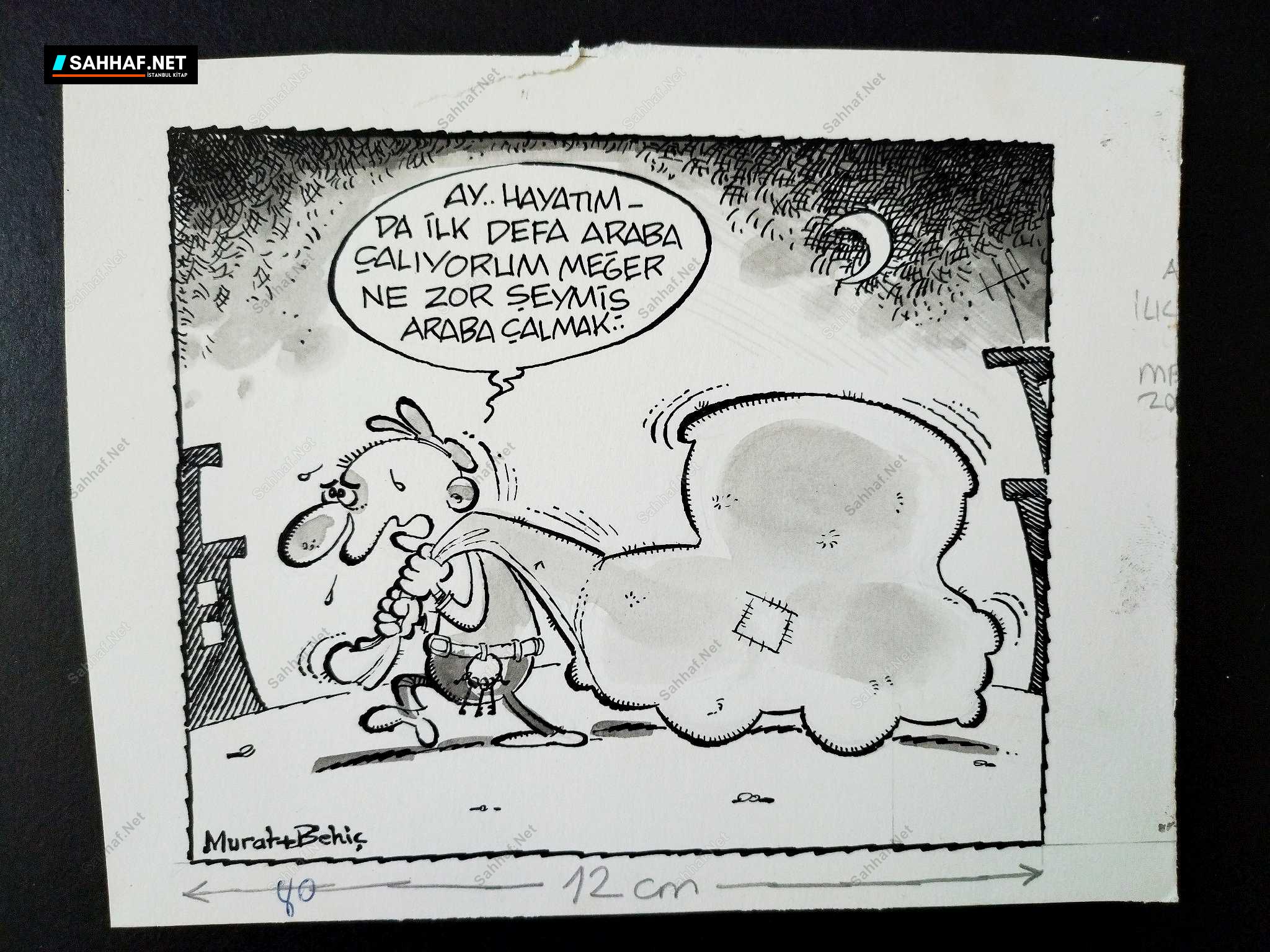HIRSIZ KONULU ORİJİNAL KARİKATÜR 1 HIRSIZ KONULU ORİJİNAL KARİKATÜR