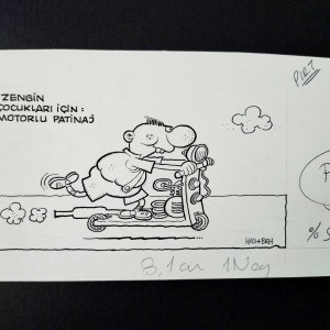 SCOOTER KONULU ORİJİNAL KARİKATÜR