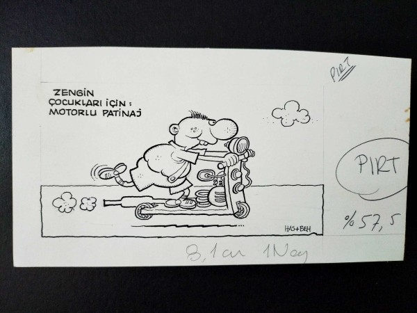 SCOOTER KONULU ORİJİNAL KARİKATÜR